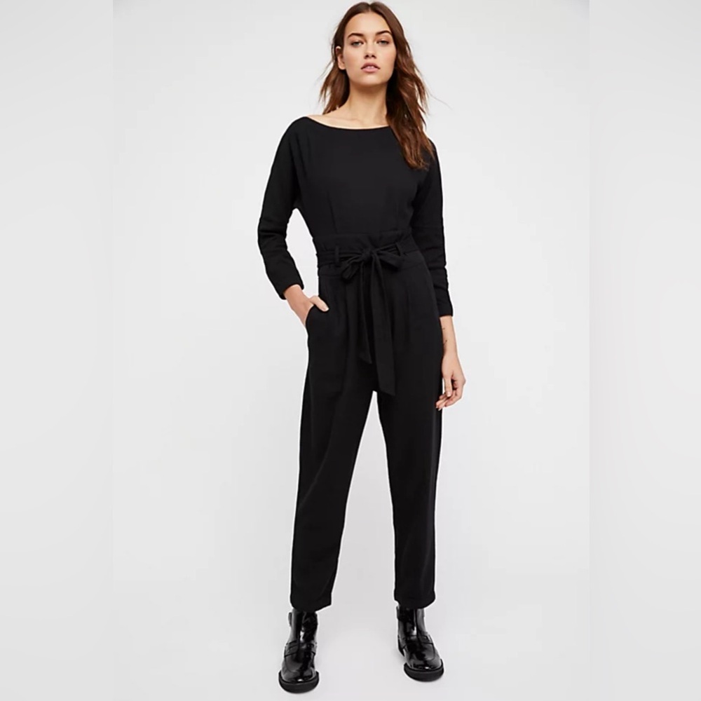 NWT Free People Biffy Belted Jumpsuit large size 12 - Picture 1 of 5